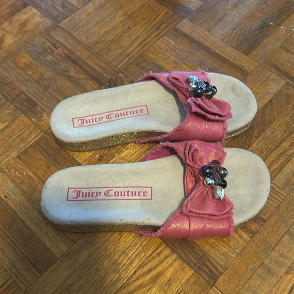 Juicy couture flip flops size 2 - Picture 2 of 8